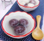紫糯鲜肉汤圆